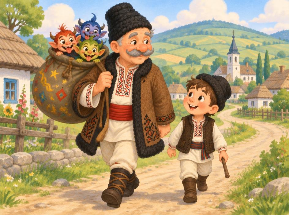 Ilustrație pentru povestea „Ivan Turbincă”
